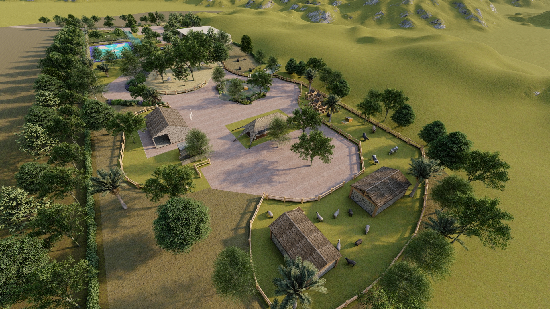 gallerie image du projet - Complexe sportif et ferme pédagogique