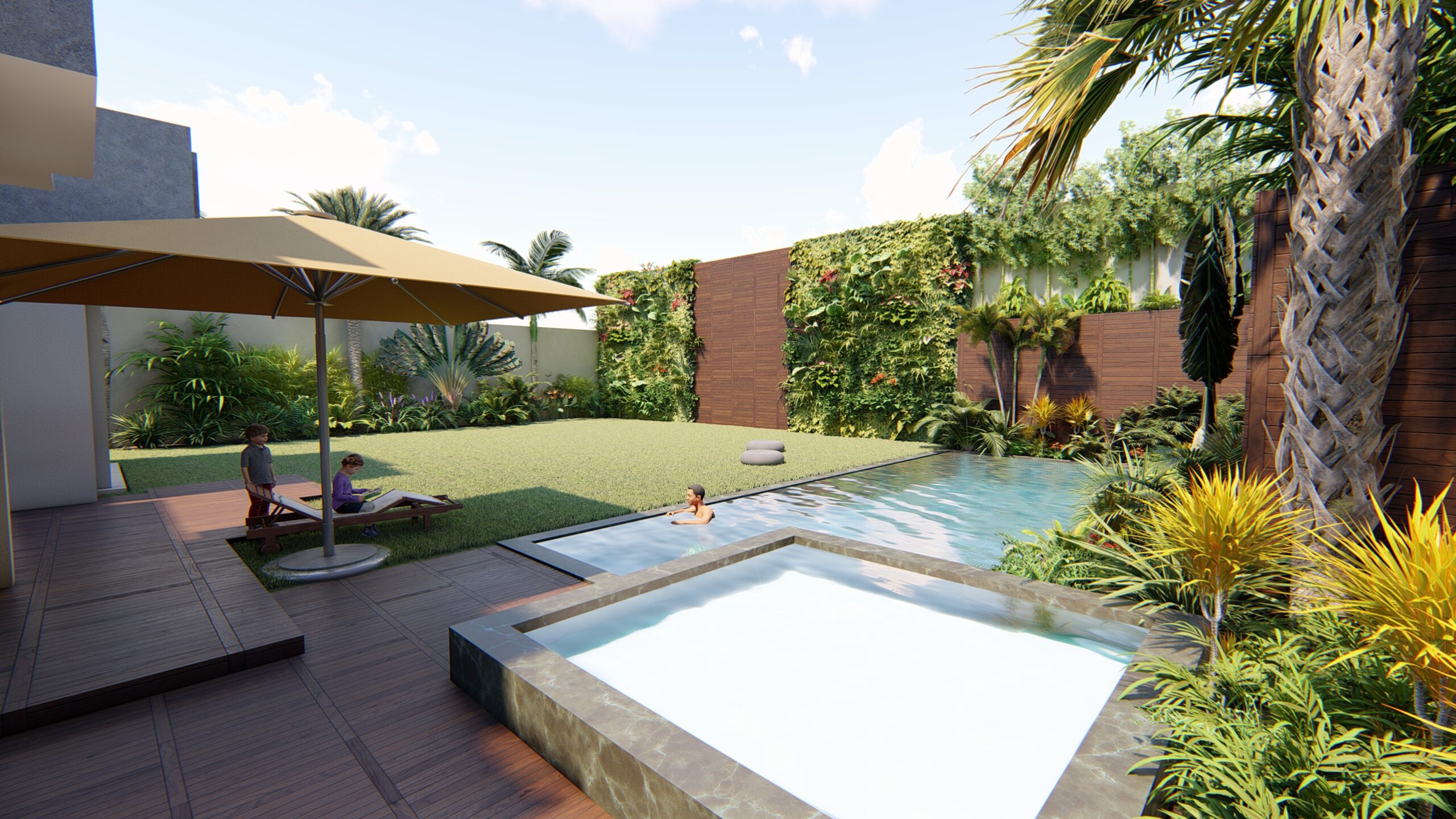 gallerie image du projet - La villa Emeraude - Rabat